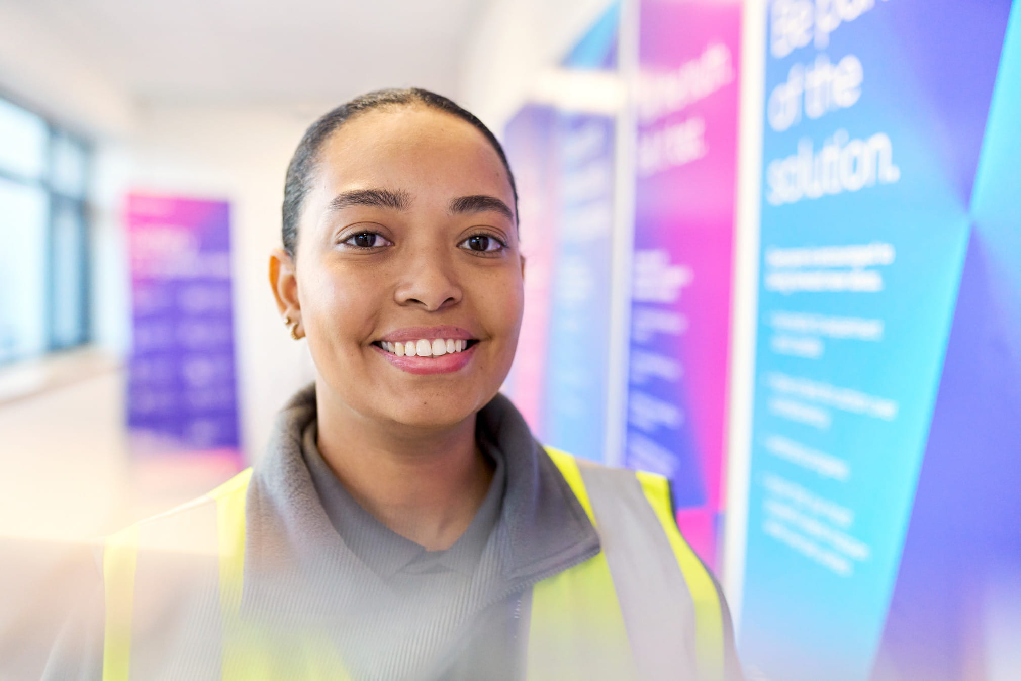 Women standing in front of Cencora core mission statements